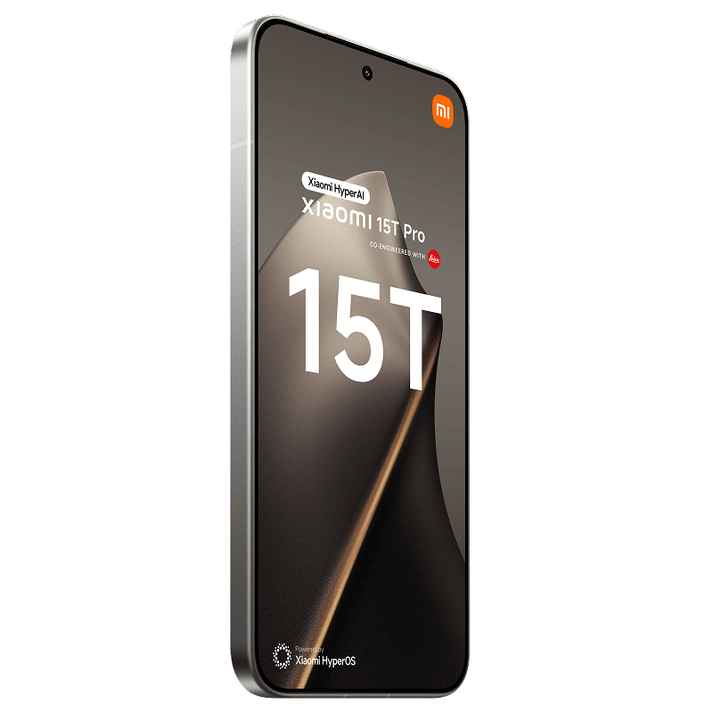 Xiaomi 15T Pro 5G 12/512 GB szary front lewy obrót