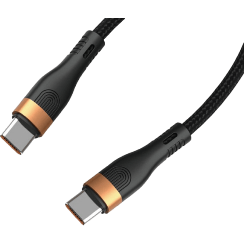 Kabel WG 3v1 Type-C do Type-C, MicroUSB, Lightning 1,5m 100W+15W+15W Hydra czarny ogółem